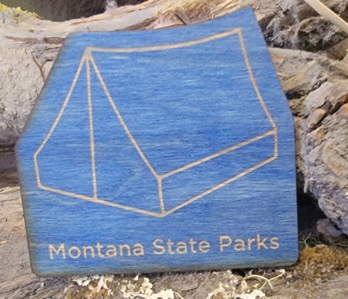 Montana State Park Tent Magnet-MSP-Tent-Magnet---Blue