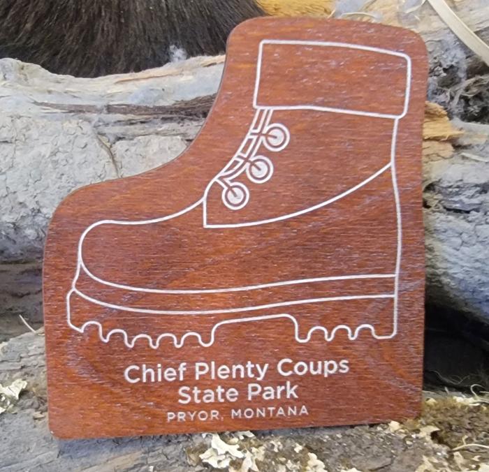 Online - Chief Plenty Coups Hiking Boot Magnet-Chief-Plenty-Coups-Boot-Magnet