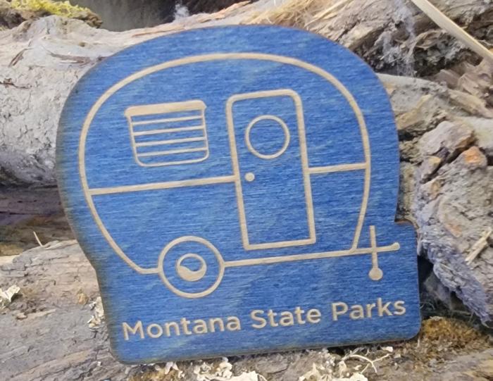 Montana State Park Camper Magnet-MSP-Camper-Magnet---Blue