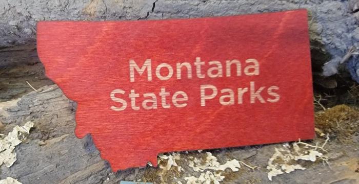 Montana State Park Montana Magnet-MSP-State-Magnet---Red
